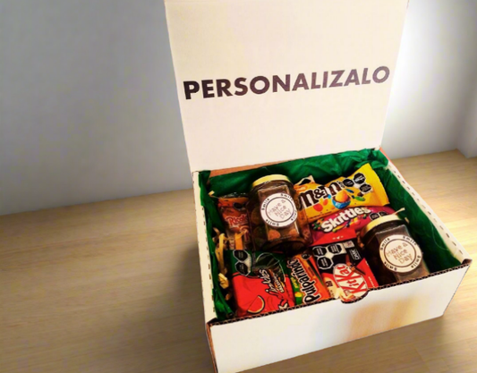Caja con dulces personalizada 