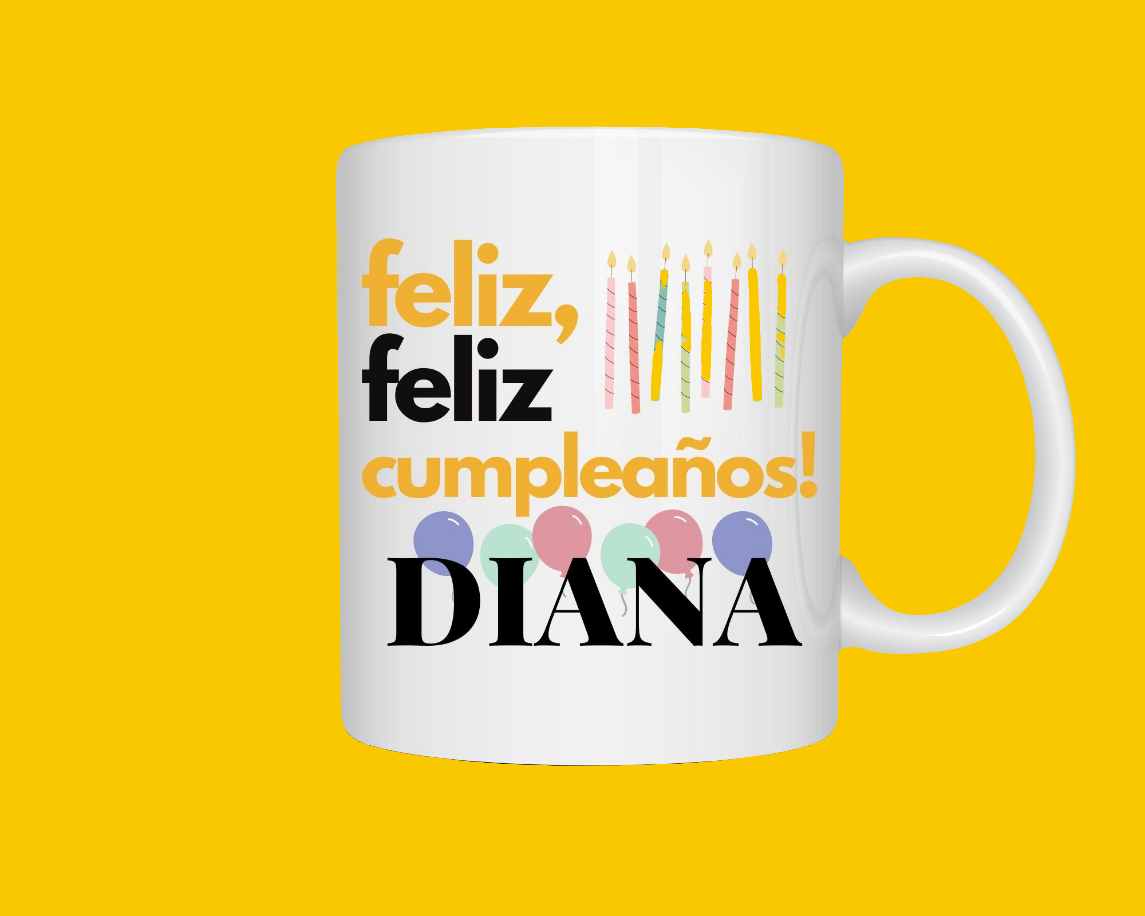 Taza Personalizada Feliz Cumpleaños