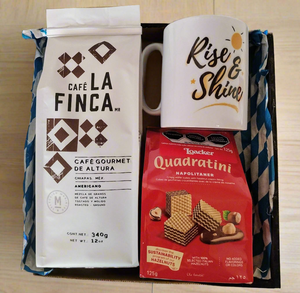 Box con Café y Galletas Rise and Shine